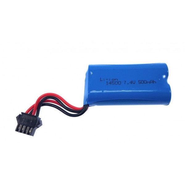Li-ion - 7.4V, 2S Lithium-ion Battery, 500mAh - 4 wire
